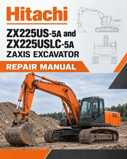 Hitachi ZX225US-5A and ZX225USLC-5A ZAXIS Excavator Repair Manual Hitachi ZX225US-5A and ZX225USLC-5A ZAXIS Excavator Repair Manual