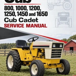 Cub Cadet 800, 1000, 1200, 1250, 1450 and 1650 Service Manual Cub Cadet 800, 1000, 1200, 1250, 1450 and 1650 Service Manual