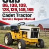 Cub Cadet 86, 108, 109, 128, 129, 149, 169 Tractor Service Manual