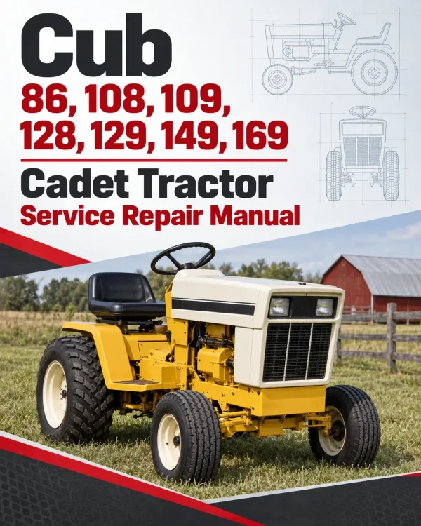 Cub Cadet 86, 108, 109, 128, 129, 149, 169 Tractor Service Manual