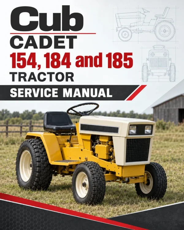 Cub Cadet 154, 184 and 185 Tractor Service Manual Cub Cadet 154, 184 and 185 Tractor Service Manual