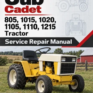 Cub Cadet 805, 1015, 1020, 1105, 1110, 1215 Tractor Service Manual Cub Cadet 805, 1015, 1020, 1105, 1110, 1215 Tractor Service Manual