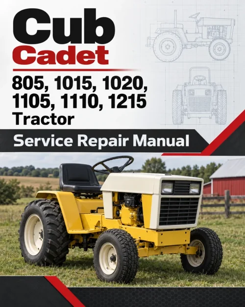 Cub Cadet 805, 1015, 1020, 1105, 1110, 1215 Tractor Service Manual Cub Cadet 805, 1015, 1020, 1105, 1110, 1215 Tractor Service Manual