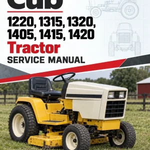Cub Cadet 1220, 1315, 1320, 1405, 1415, 1420 Tractor Service Manual
