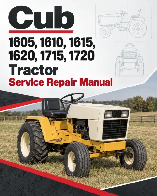 Cub Cadet 1605, 1610, 1615, 1620, 1715, 1720 Tractor Manual