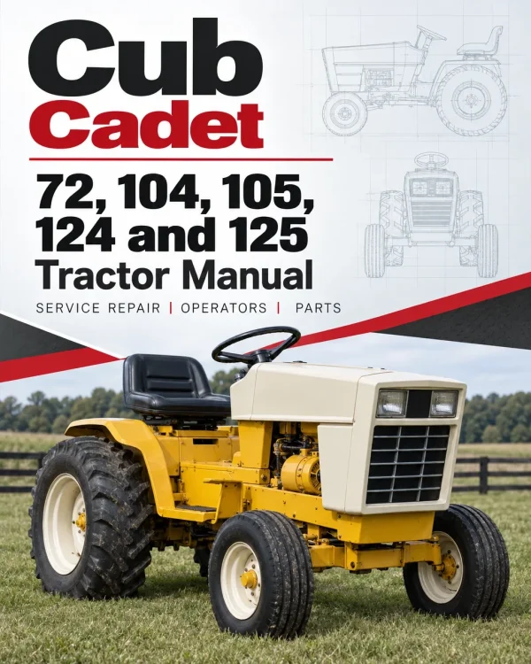 Cub Cadet 72, 104, 105, 124 and 125 Tractor Manual Cub Cadet 72, 104, 105, 124 and 125 Tractor Manual