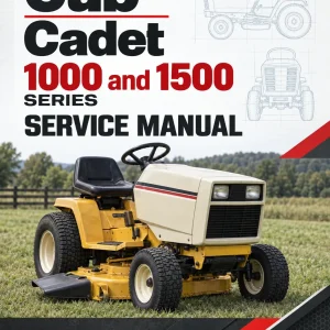 Cub Cadet 1000 and 1500 Series Service Manual Cub Cadet 1000 and 1500 Series Service Manual