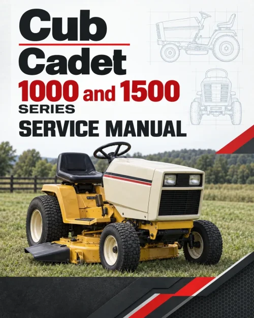 Cub Cadet 1000 and 1500 Series Service Manual Cub Cadet 1000 and 1500 Series Service Manual