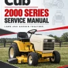 Cub Cadet 2000 Series Service Manual