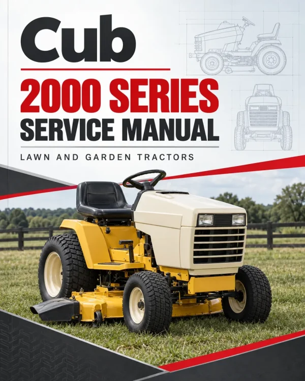 Cub Cadet 2000 Series Service Manual