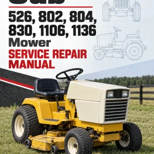 Cub Cadet 526, 802, 804, 830, 1106, 1136 Mower Service Manual