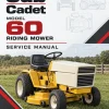 Cub Cadet Model 60 Riding Mower Service Manual