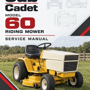 Cub Cadet Model 60 Riding Mower Service Manual