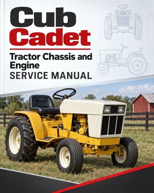 Cub Cadet Original Tractor Chassis and Engine Service Manual