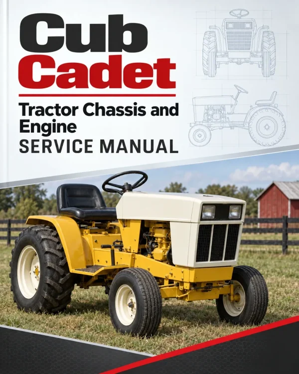 Cub Cadet Original Tractor Chassis and Engine Service Manual