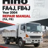 Hino Truck FA4J, FB4J Year 2004 Repair Manual (FA, FB)