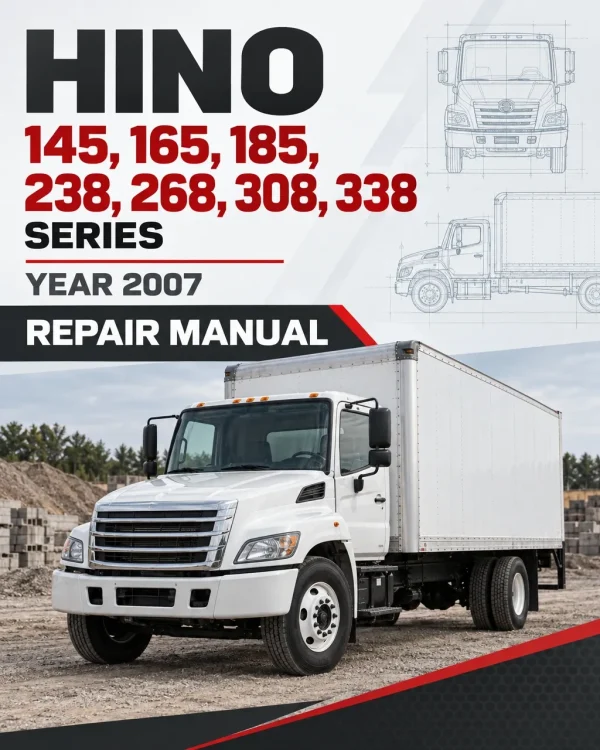 Hino 145, 165, 185, 238, 268, 308, 338 Series Year 2007 Repair Manual