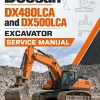 Doosan DX480LCA and DX500LCA Excavator Service Manual