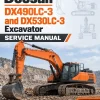 Doosan DX490LC-3 and DX530LC-3 Excavator Service Manual
