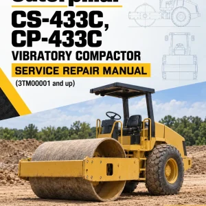Caterpillar CAT CS-433C, CP-433C Vibratory Compactor Service Repair Manual (3TM00001 and up)