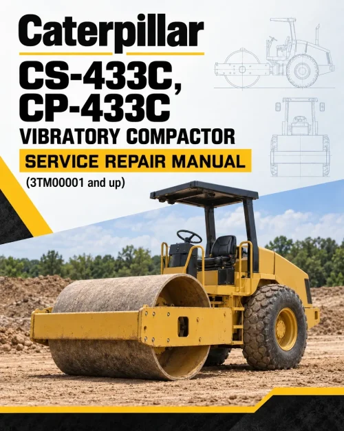 Caterpillar CAT CS-433C, CP-433C Vibratory Compactor Service Repair Manual (3TM00001 and up) Caterpillar CAT CS-433C, CP-433C Vibratory Compactor Service Repair Manual (3TM00001 and up)