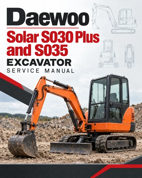 Daewoo Solar S030 Plus and S035 Excavator Service Manual