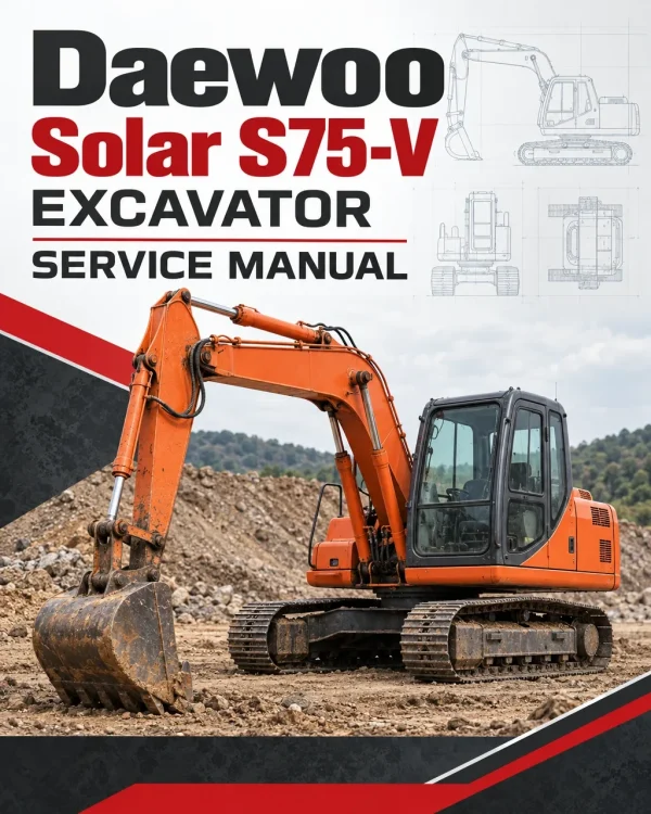 Daewoo Solar S75-V Excavator Service Manual