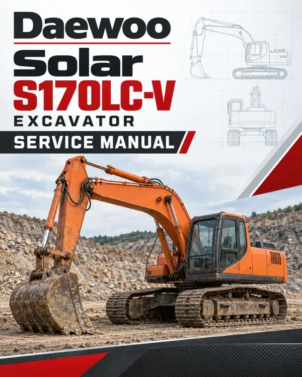 Daewoo Solar S170LC-V Excavator Service Manual Daewoo Solar S170LC-V Excavator Service Manual