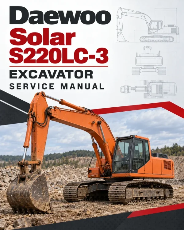 Daewoo Solar S220LC-3 Excavator Service Manual