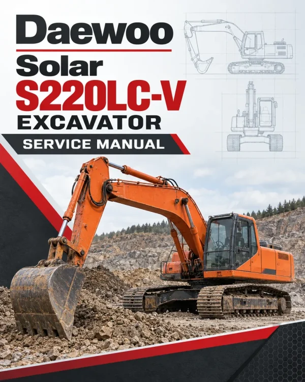 Daewoo Solar S220LC-V Excavator Service Manual Daewoo Solar S220LC-V Excavator Service Manual