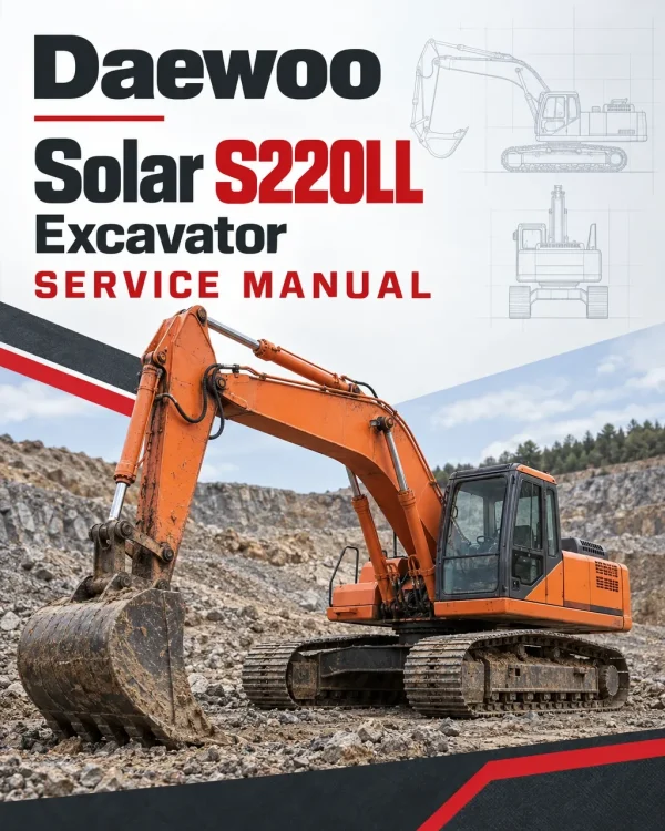 Daewoo Solar S220LL Excavator Service Manual