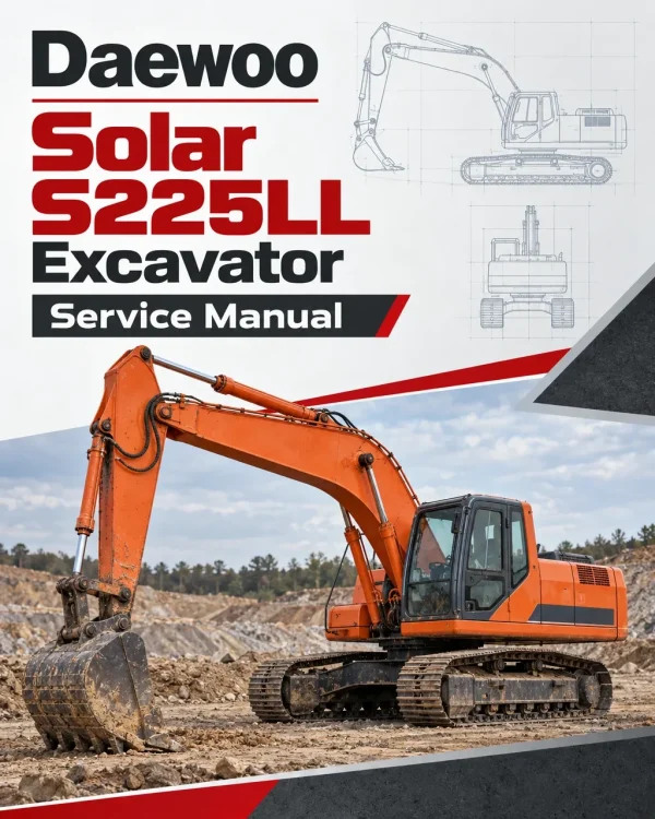 Daewoo Solar S225LL Excavator Service Manual