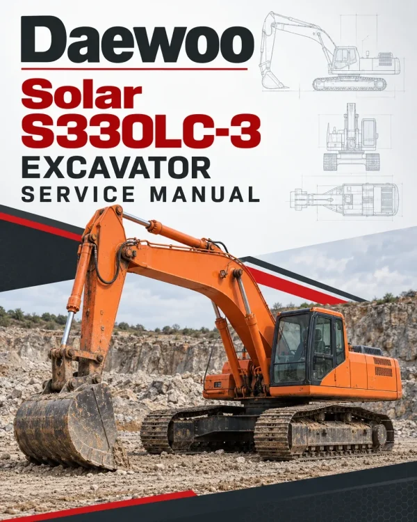 Daewoo Solar S330LC-3 Excavator Service Manual