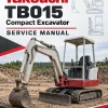 Takeuchi TB015 Compact Excavator Service Manual Takeuchi TB015 Compact Excavator Service Manual