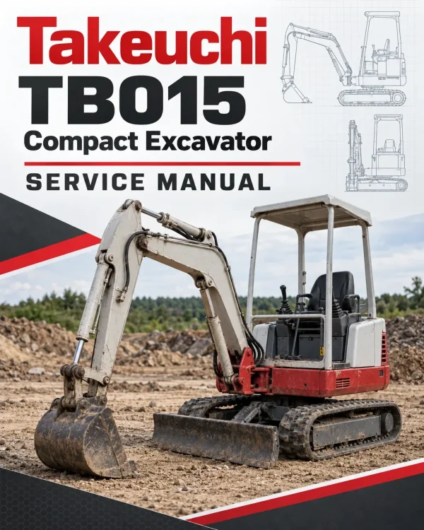 Takeuchi TB015 Compact Excavator Service Manual Takeuchi TB015 Compact Excavator Service Manual