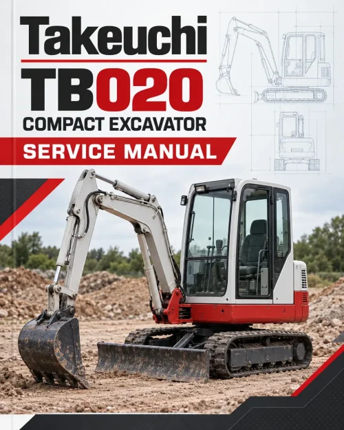 Takeuchi TB020 Compact Excavator Service Manual Takeuchi TB020 Compact Excavator Service Manual