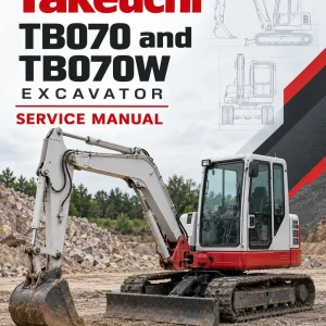 Takeuchi TB070 and TB070W Excavator Service Manual Takeuchi TB070 and TB070W Excavator Service Manual