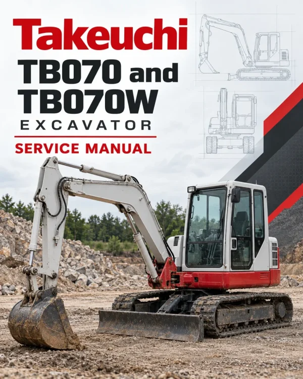 Takeuchi TB070 and TB070W Excavator Service Manual
