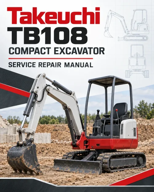 Takeuchi TB108 Compact Excavator Service Manual Takeuchi TB108 Compact Excavator Service Manual