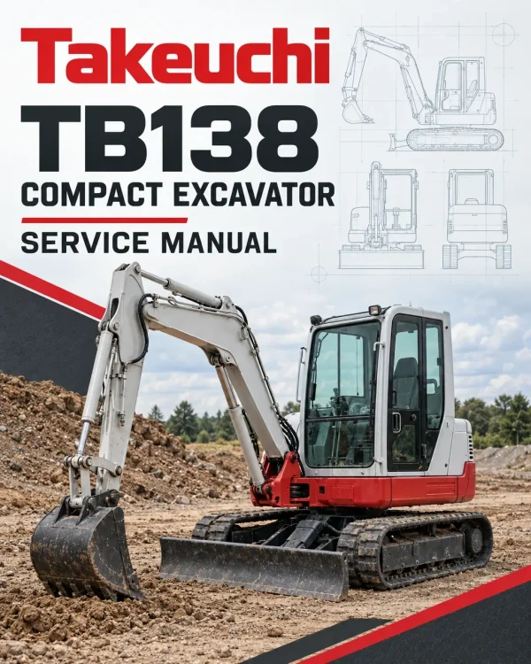 Takeuchi TB138 Compact Excavator Service Manual Takeuchi TB138 Compact Excavator Service Manual