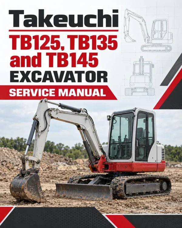 Takeuchi TB125, TB135 and TB145 Excavator Service Manual Takeuchi TB125, TB135 and TB145 Excavator Service Manual