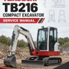 Takeuchi TB216 Compact Excavator Service Manual Takeuchi TB216 Compact Excavator Service Manual