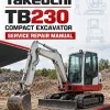 Takeuchi TB230 Compact Excavator Service Manual Takeuchi TB230 Compact Excavator Service Manual