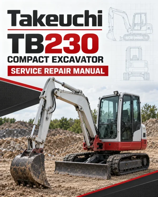 Takeuchi TB230 Compact Excavator Service Manual Takeuchi TB230 Compact Excavator Service Manual