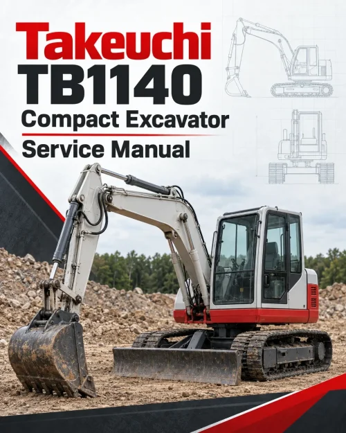 Takeuchi TB1140 Compact Excavator Service Manual Takeuchi TB1140 Compact Excavator Service Manual