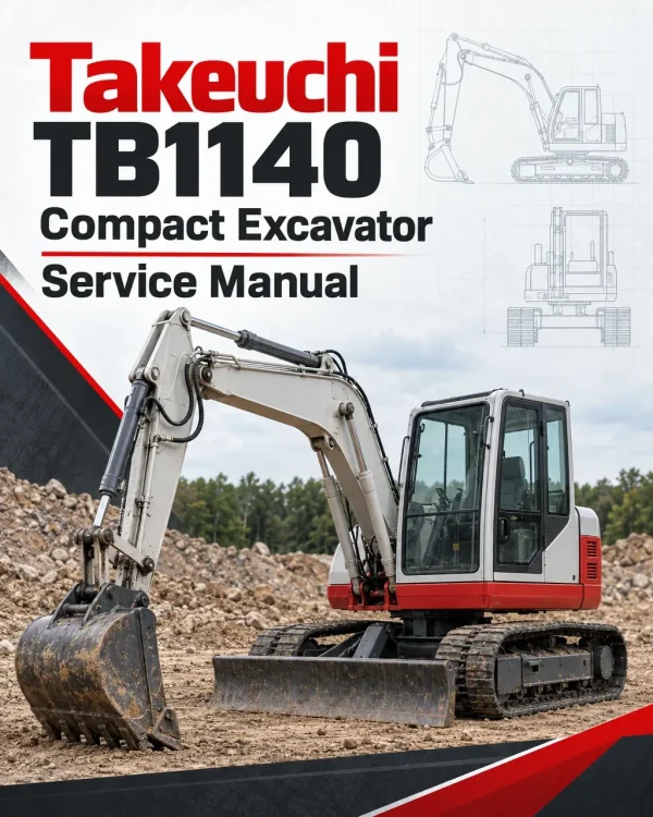 Takeuchi TB1140 Compact Excavator Service Manual Takeuchi TB1140 Compact Excavator Service Manual