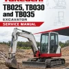 Takeuchi TB025, TB030 and TB035 Excavator Service Manual Takeuchi TB025, TB030 and TB035 Excavator Service Manual