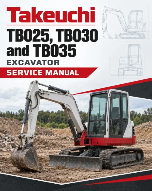 Takeuchi TB025, TB030 and TB035 Excavator Service Manual