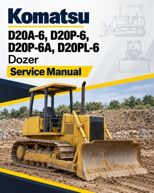 Komatsu D20A-6, D20P-6, D20P-6A, D20PL-6 Dozer Service Manual Komatsu D20A-6, D20P-6, D20P-6A, D20PL-6 Dozer Service Manual