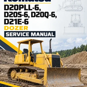 Komatsu D20PLL-6, D20S-6, D20Q-6, D21E-6 Dozer Service Manual